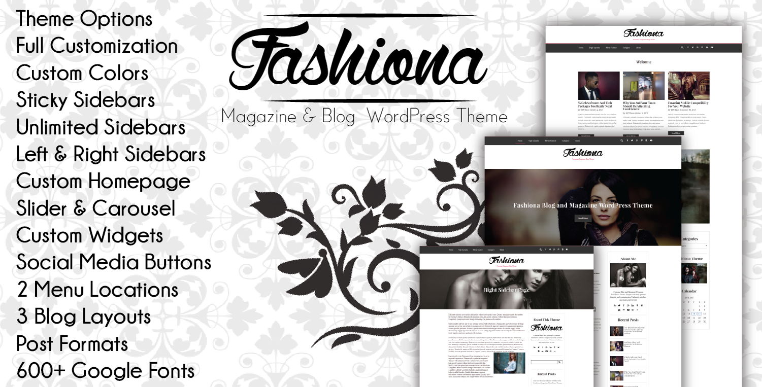 Fashiona Magazine & Blog WordPress Theme