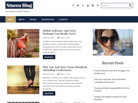 Stucco – Clean Free WordPress Blog Theme