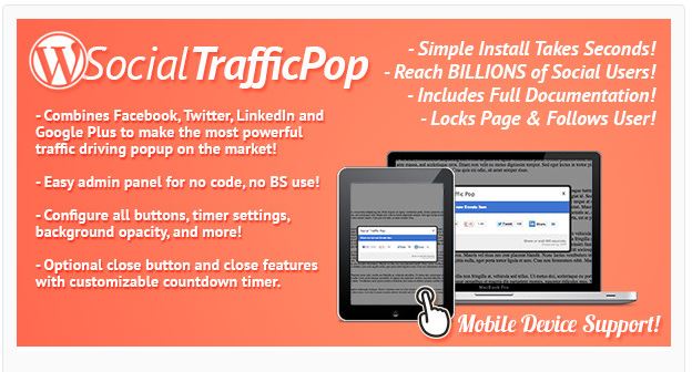 Social Traffic Pop for WordPress