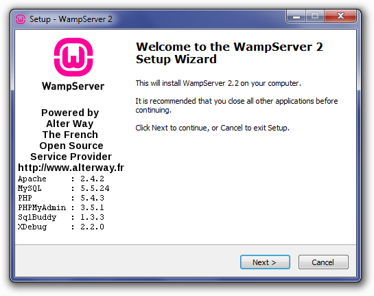 how to install Wamp Server