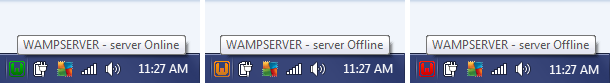 WampServer server status