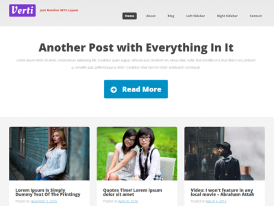 Verti Responsive Clean WordPress Theme