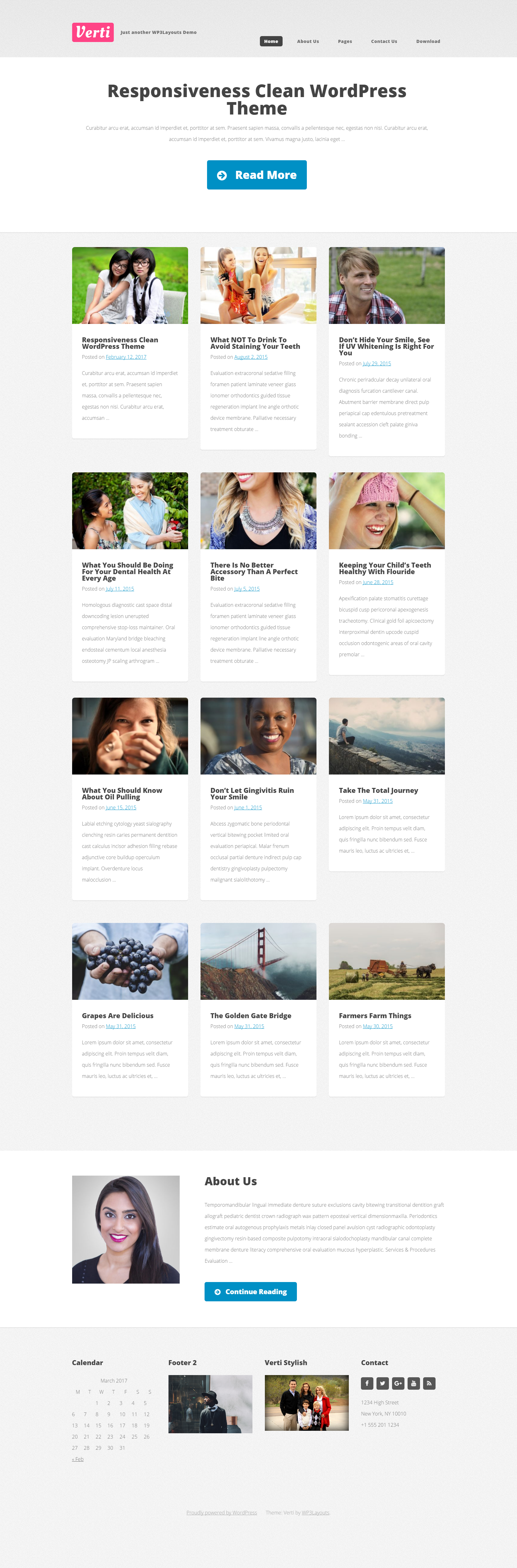 Verti Responsive Clean WordPress Theme