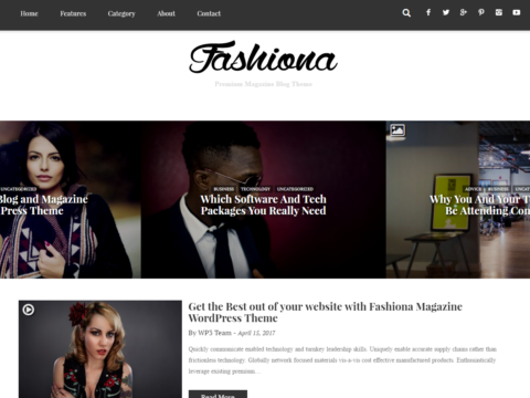 Fashiona Magazine & Blog WordPress Theme